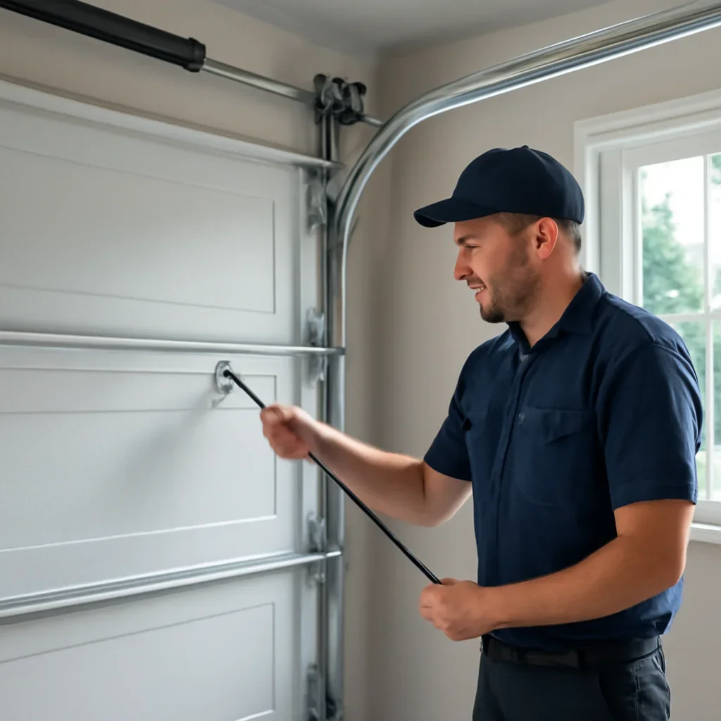 Homeowner requesting garage door balance and alignment service in North Vancouver