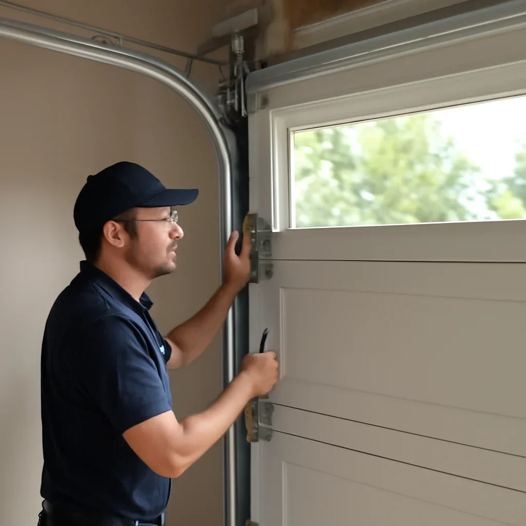 Garage doors on North Vancouver homes with varied driveway slopes and property styles
