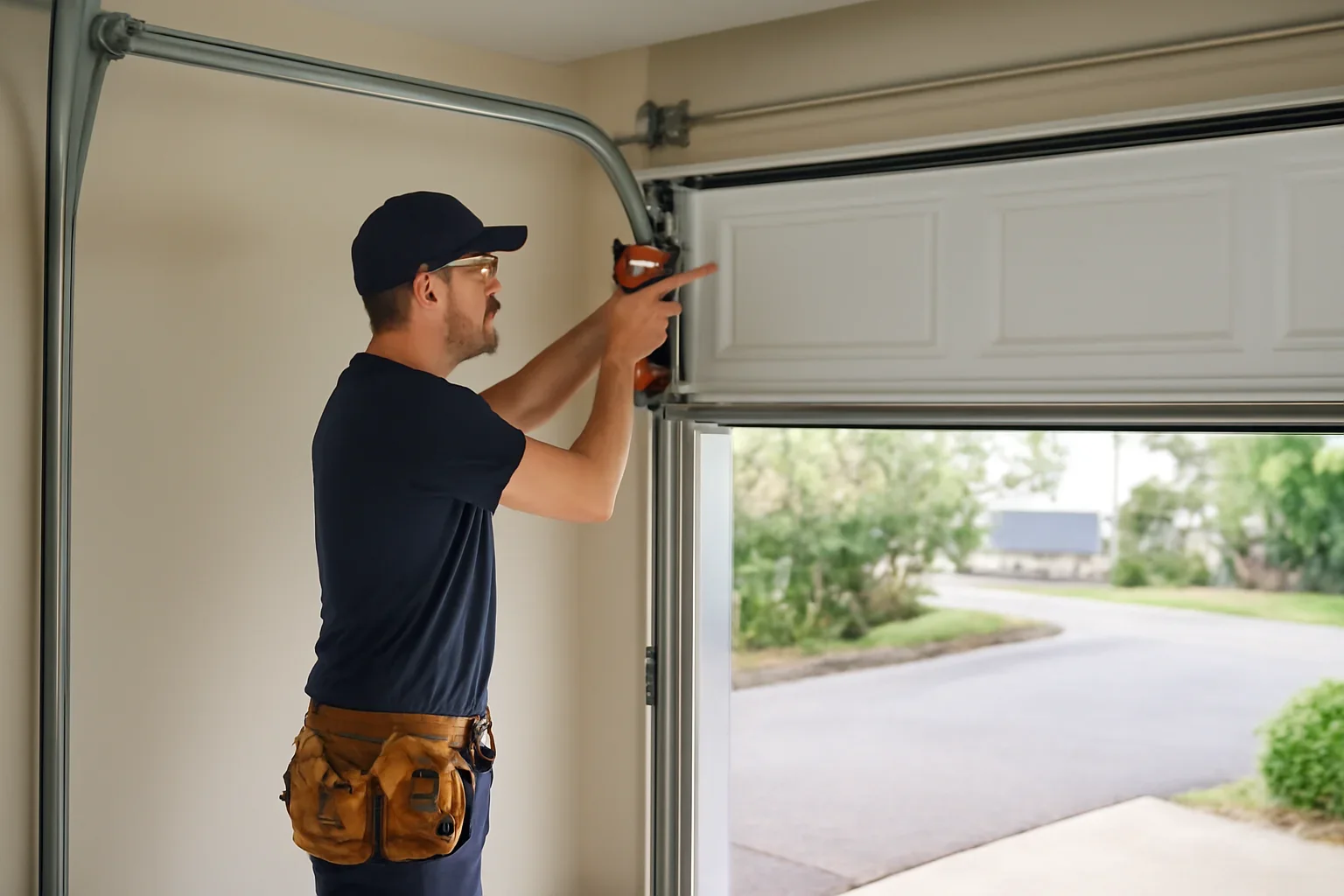 North Vancouver homeowner reviewing garage door information about garage door installation timeline: what homeowners can expect