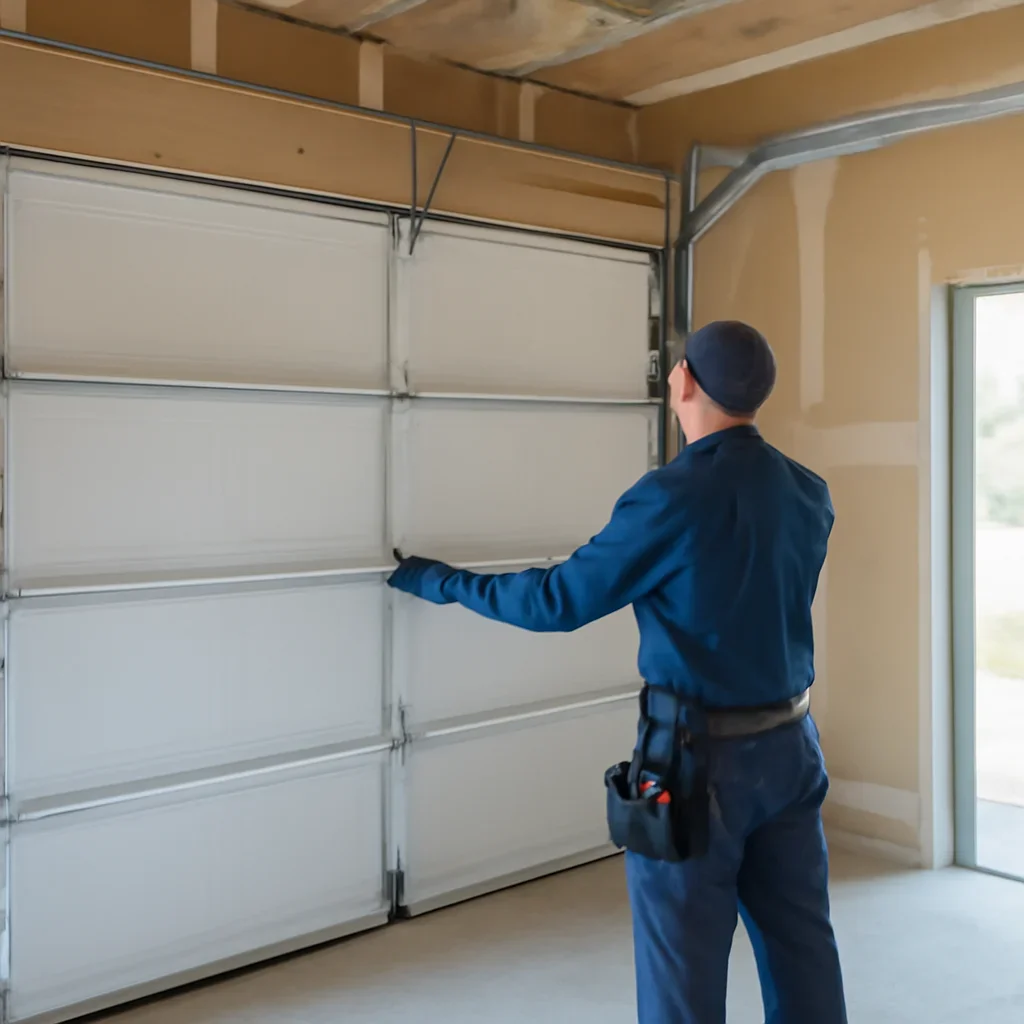 North Vancouver residential garage doors in a neighbourhood setting