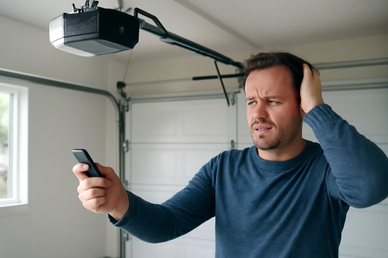 Garage door opener inspection for a North Vancouver property