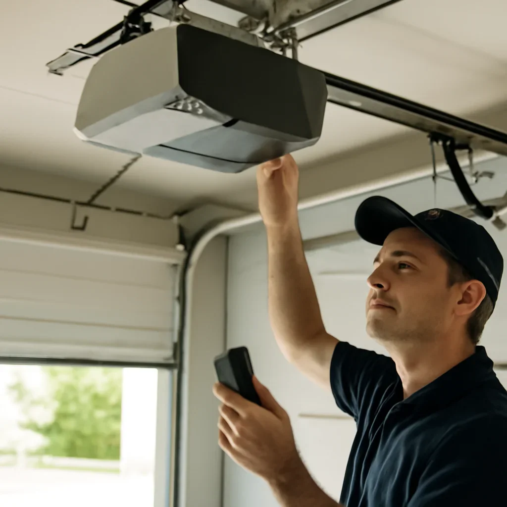 North Vancouver residential garage with opener, remote, and local driveway conditions