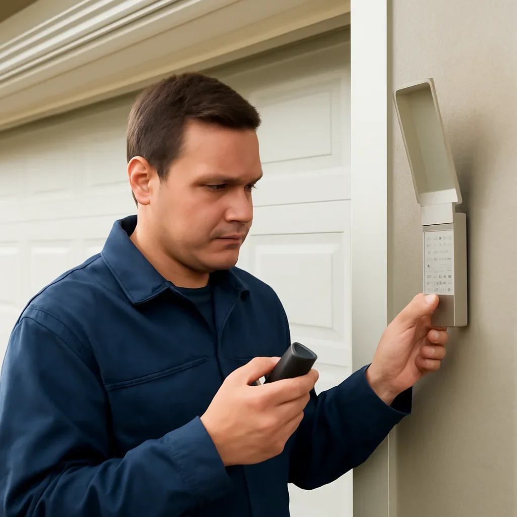 Homeowner requesting garage door remote and keypad programming in North Vancouver