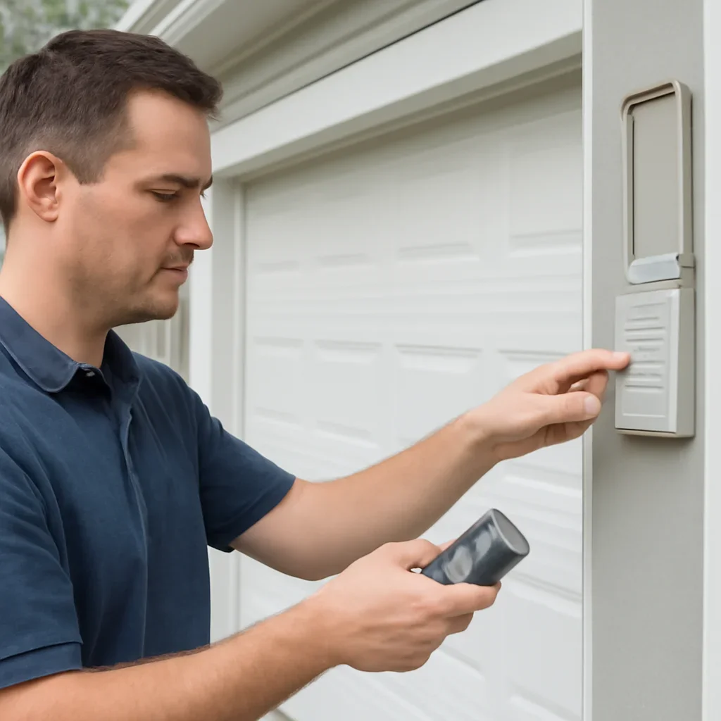 Garage door access controls at a North Vancouver residential property