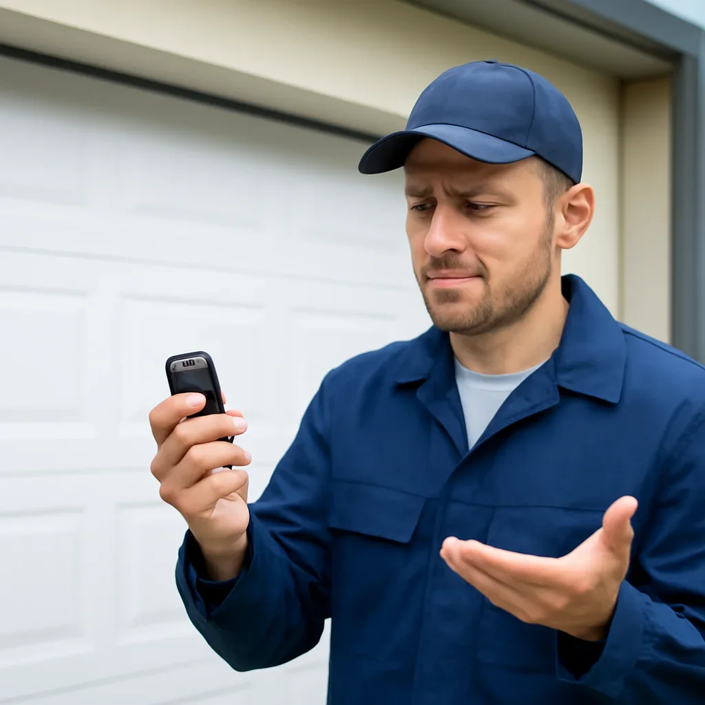 Homeowner requesting garage door remote service in North Vancouver