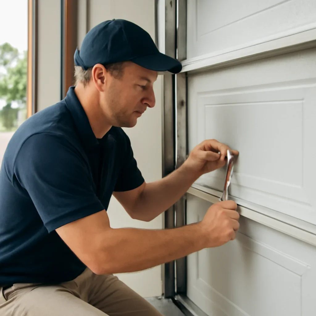 North Vancouver residential garage doors in a local neighbourhood setting
