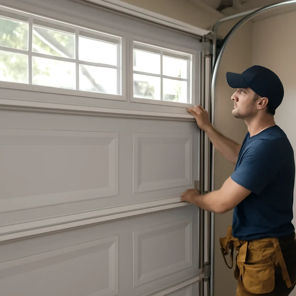 North Vancouver homeowner discussing goals for a replacement garage door
