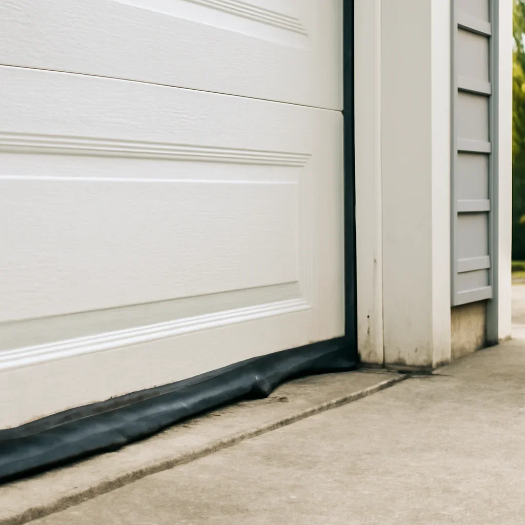 Homeowner requesting garage door weather seal service in North Vancouver