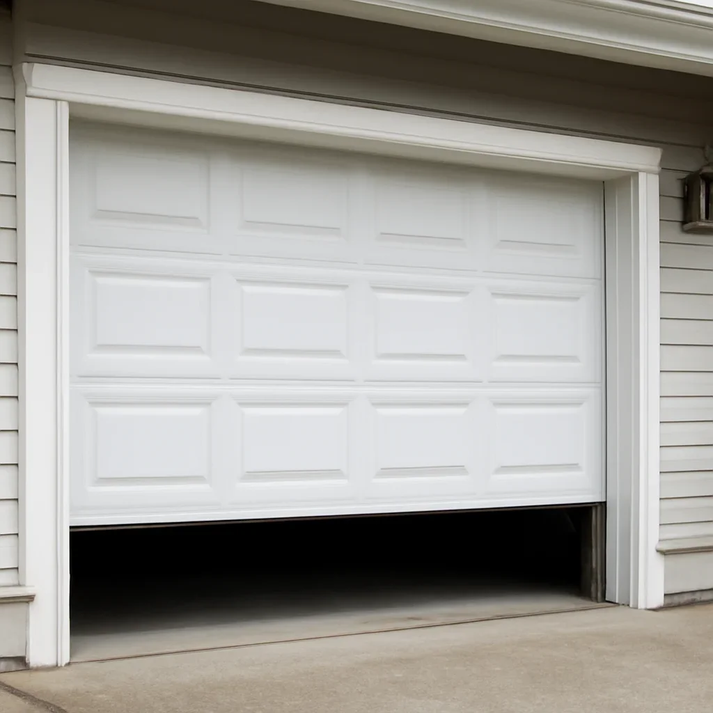 Residential garage doors exposed to wet conditions in North Vancouver