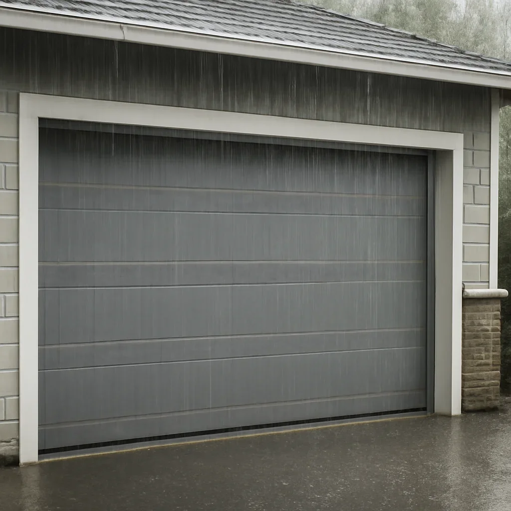 North Vancouver residential garage doors in a neighbourhood setting