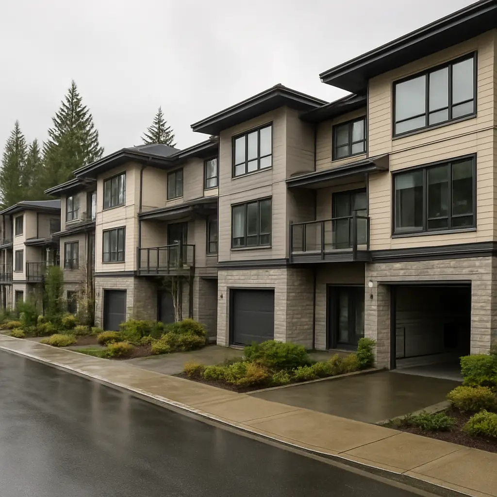 Townhome and strata garage doors near Lynn Valley Town Centre