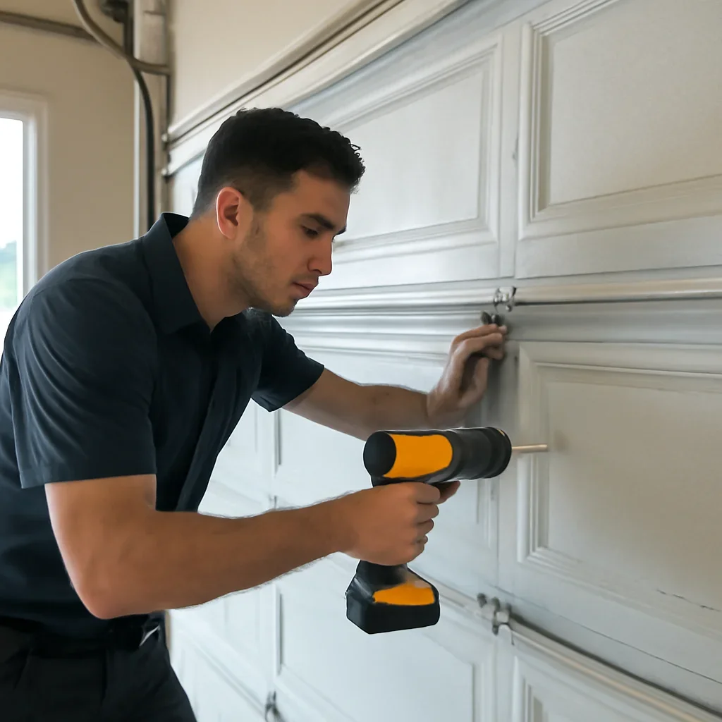Homeowner requesting noisy garage door service in North Vancouver