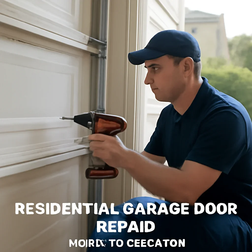 North Vancouver homeowner discussing a residential garage door repair request