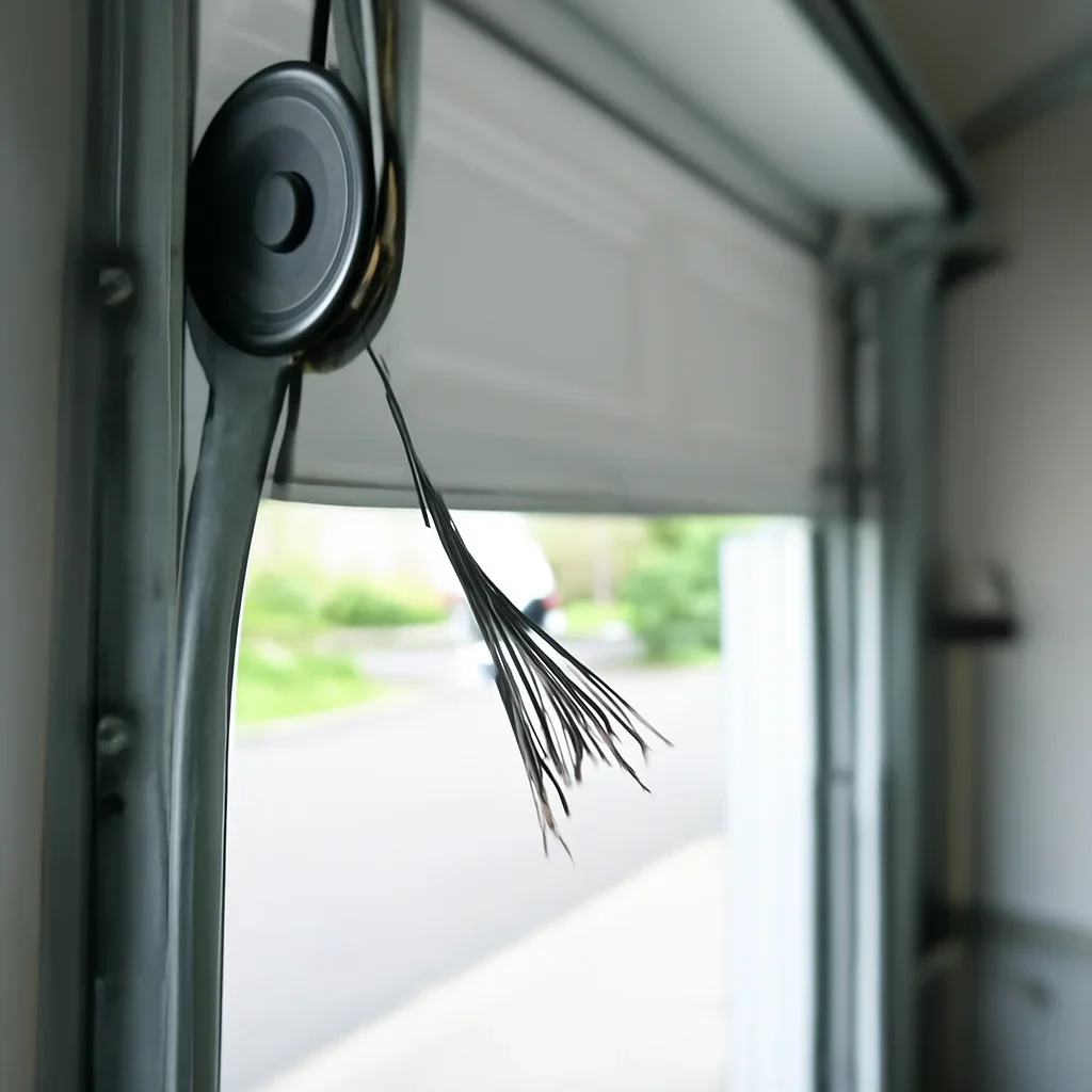 North Vancouver homeowner requesting snapped garage door cable repair