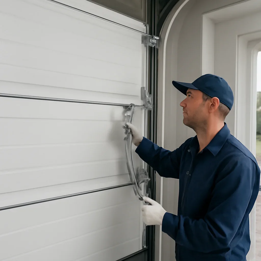North Vancouver residential garage doors in a neighbourhood setting